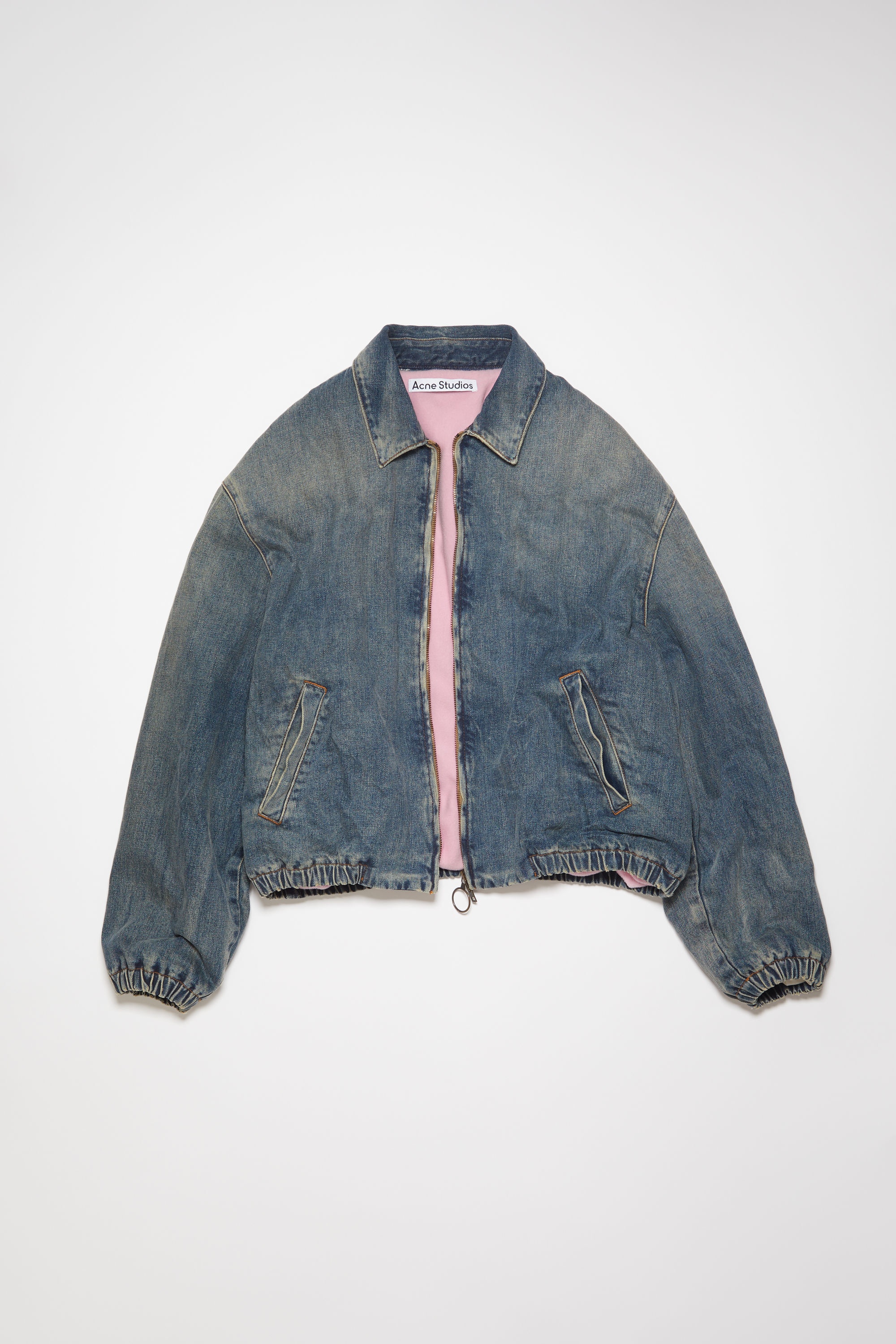 Denim padded jacket - Mid Blue - 8