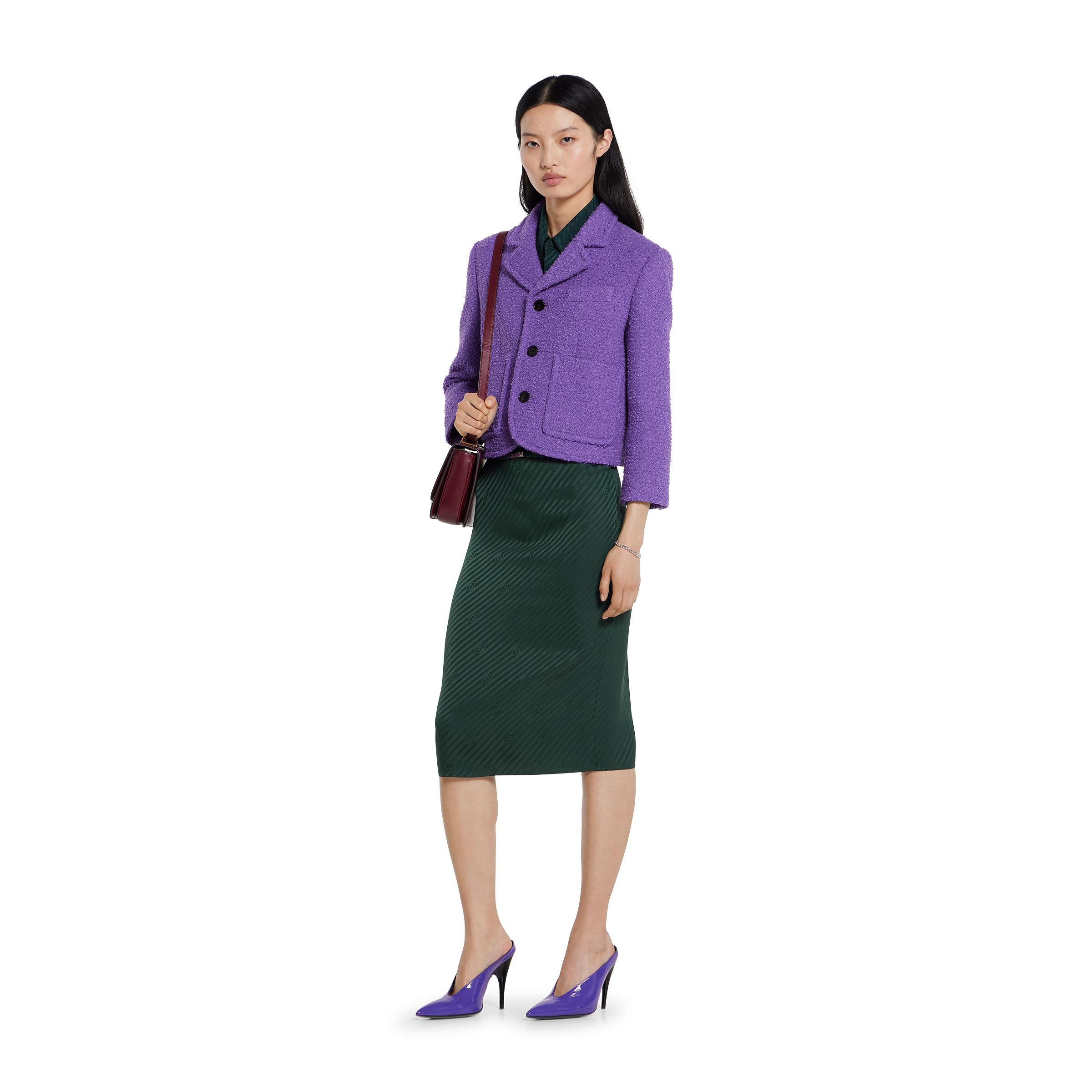 Interlocking GG silk jacquard shirt - 2
