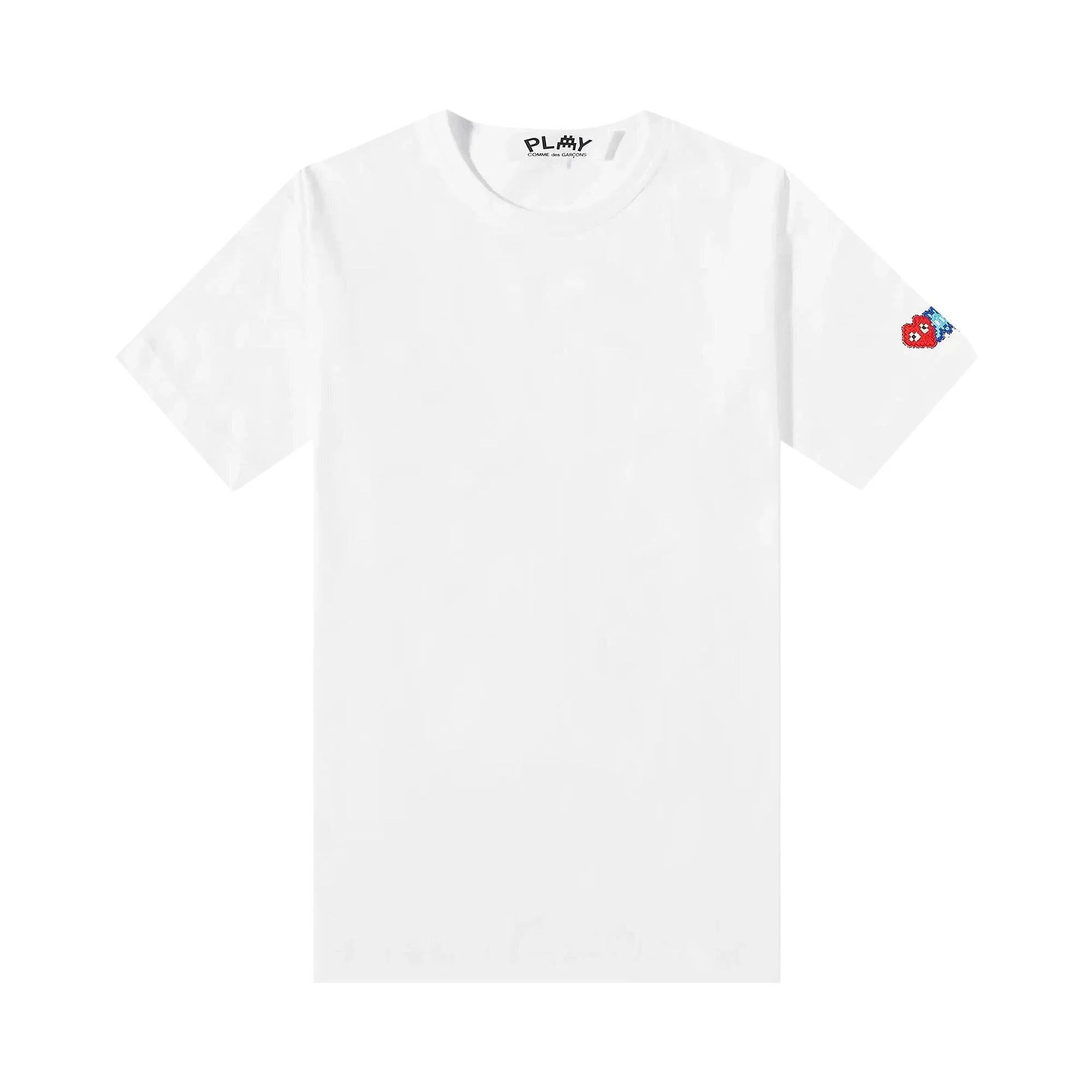 Comme des Garçons PLAY x Invader Logo Patch T-Shirt 'White' - 1