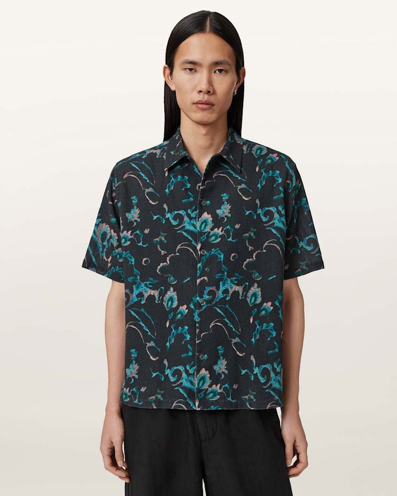 FORTUNE SHORT SLEEVE LINEN BLEND BOXY SHIRT 3