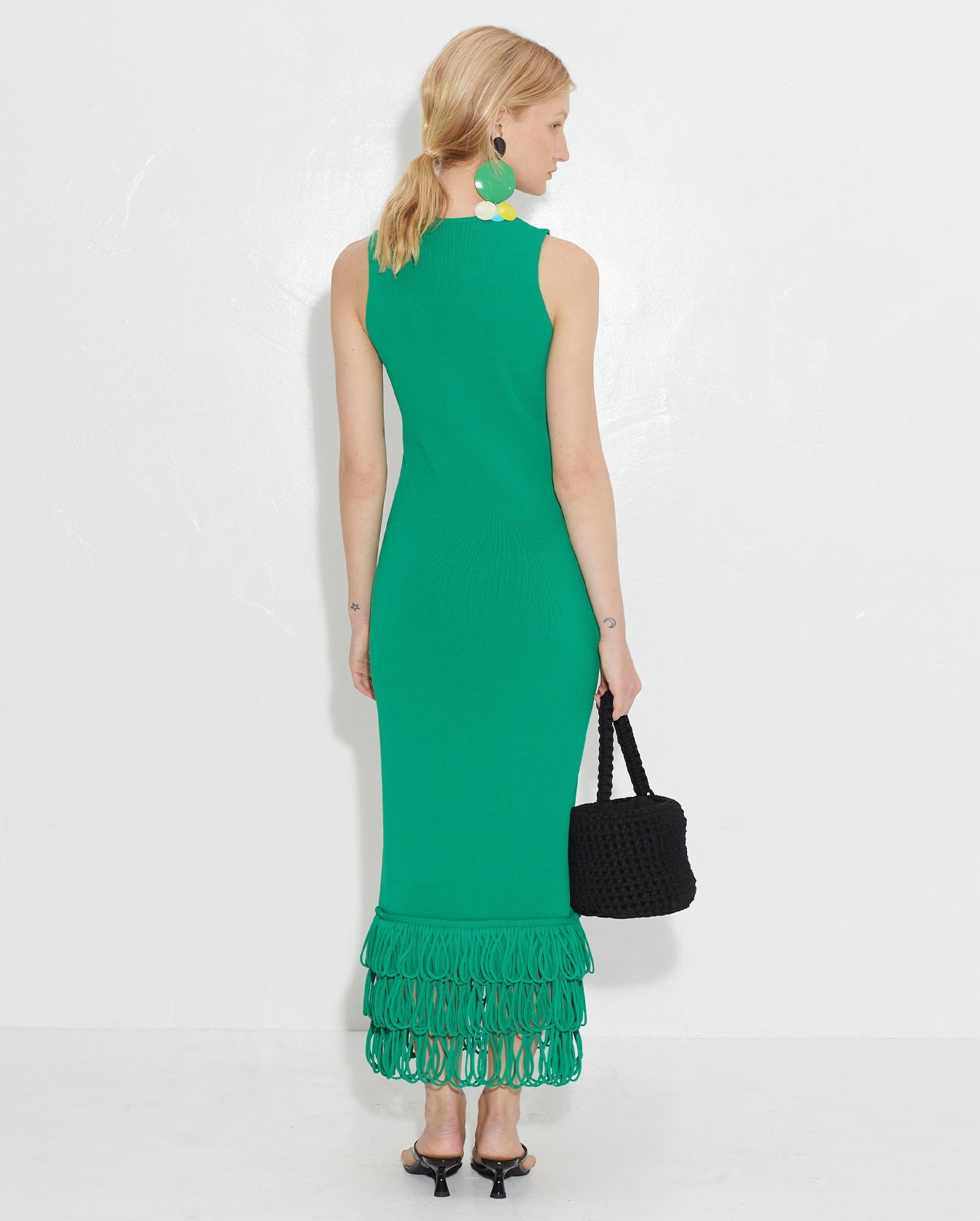 Albers Knit Dress - Green - 2