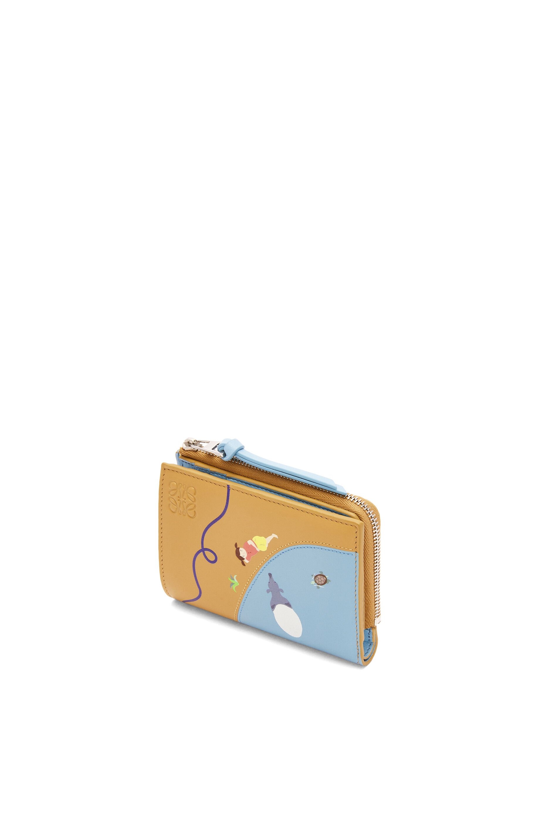 Tapir slim zip bifold wallet in satin calfskin - 4