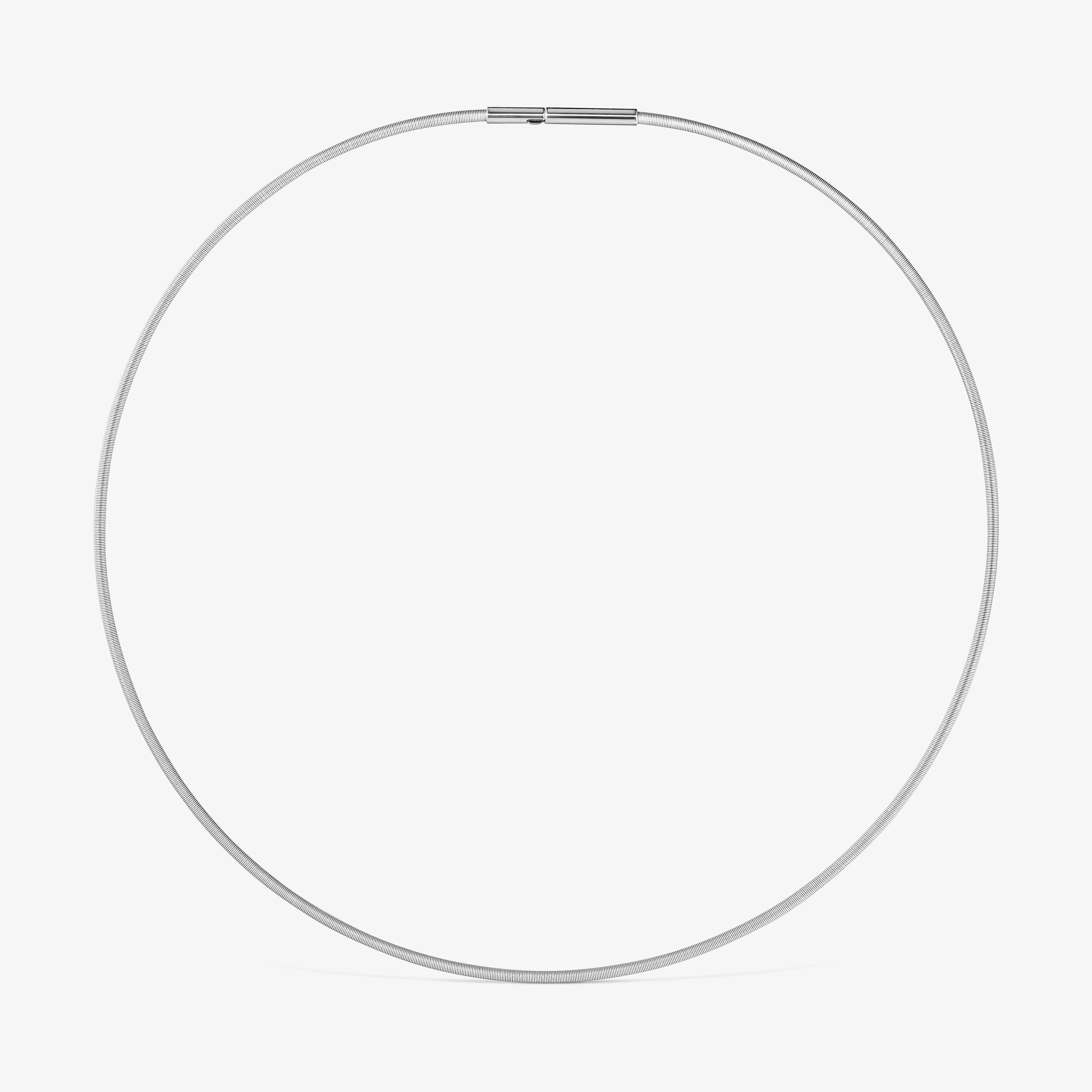 Mesh Tube steel Necklace 2 mm - 1