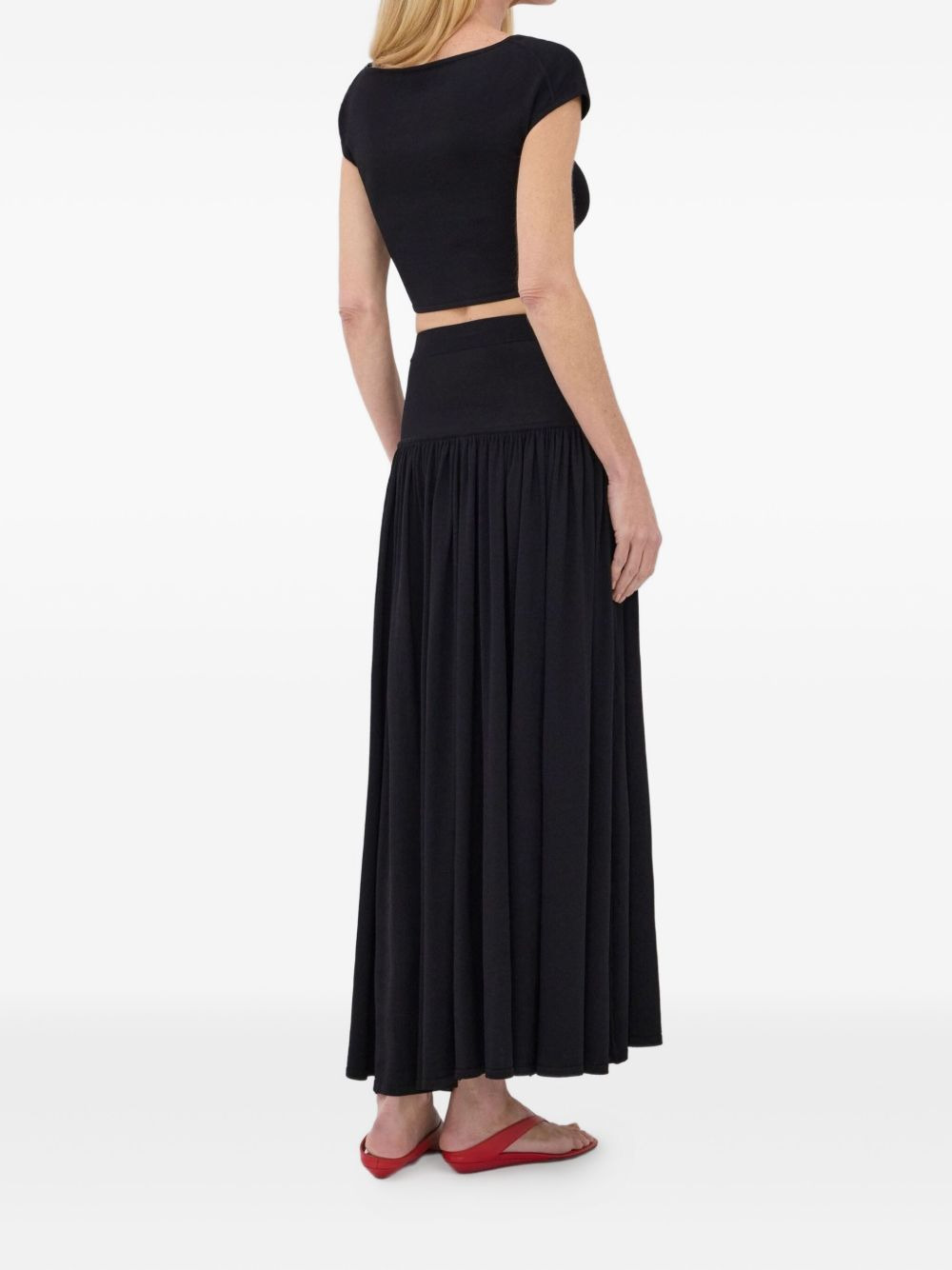 Romy gathered maxi skirt - 4