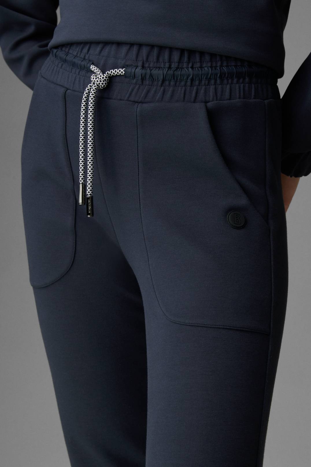 CARLOTTA JOGGING PANTS IN NAVY BLUE - 5