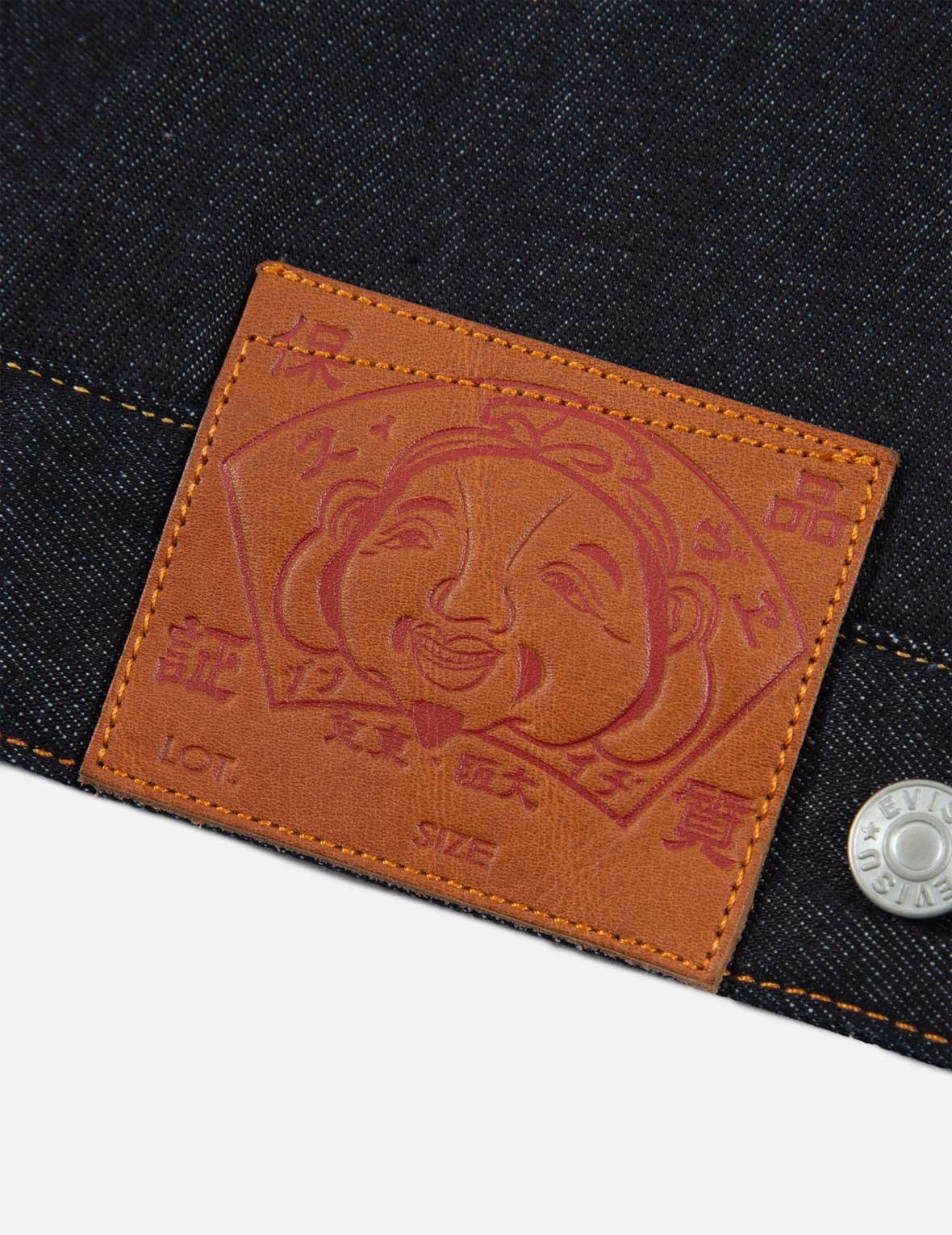 KOI-PATTERN KAMON AND LOGO EMBROIDERY DENIM JACKET - 11