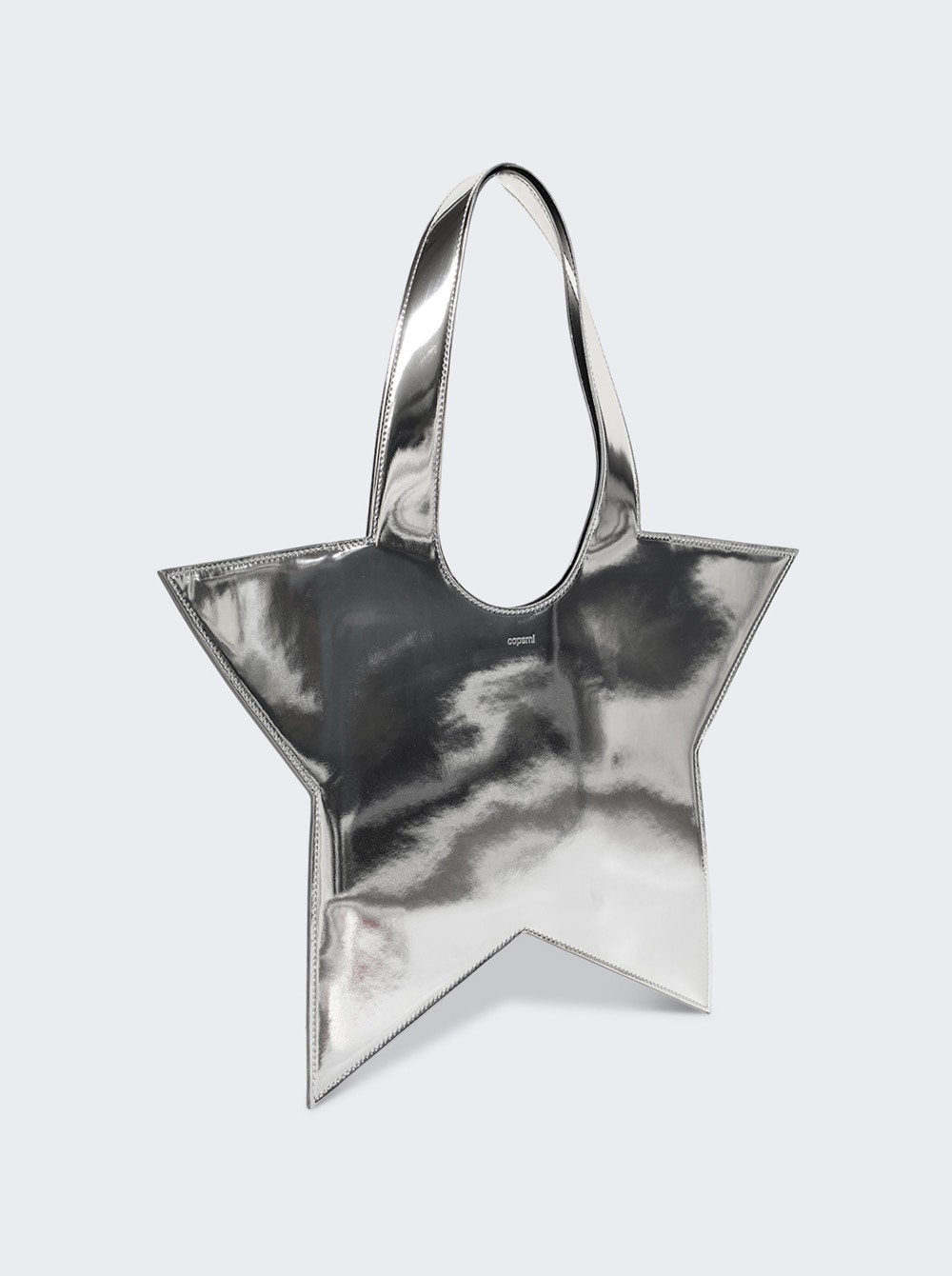 Mirrored Mini Star Tote Bag Silver - 2