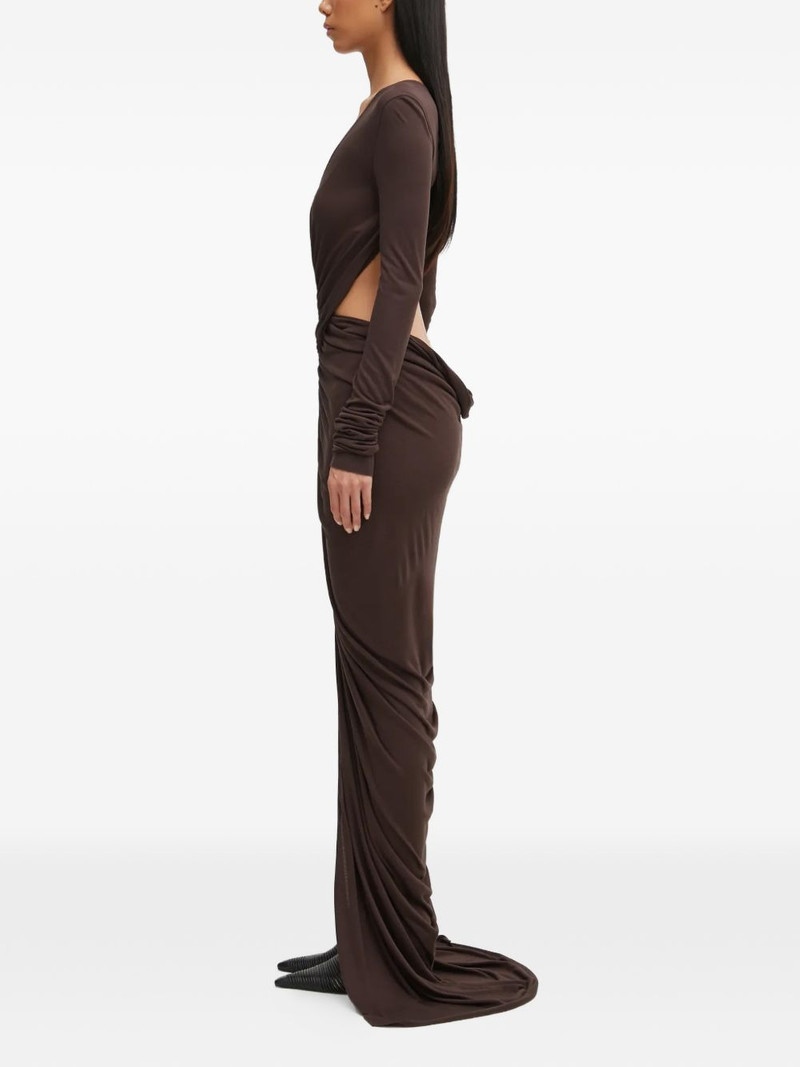 Rick Owens Lilies Poppy cut-out V-neck maxi dress outlook