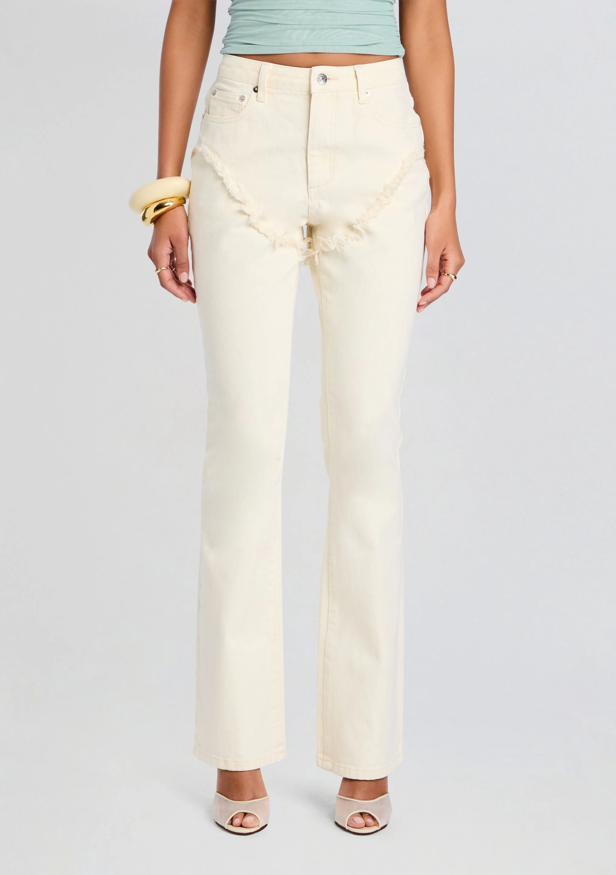 DAHLIA FRAYED BOOTCUT JEAN - 1