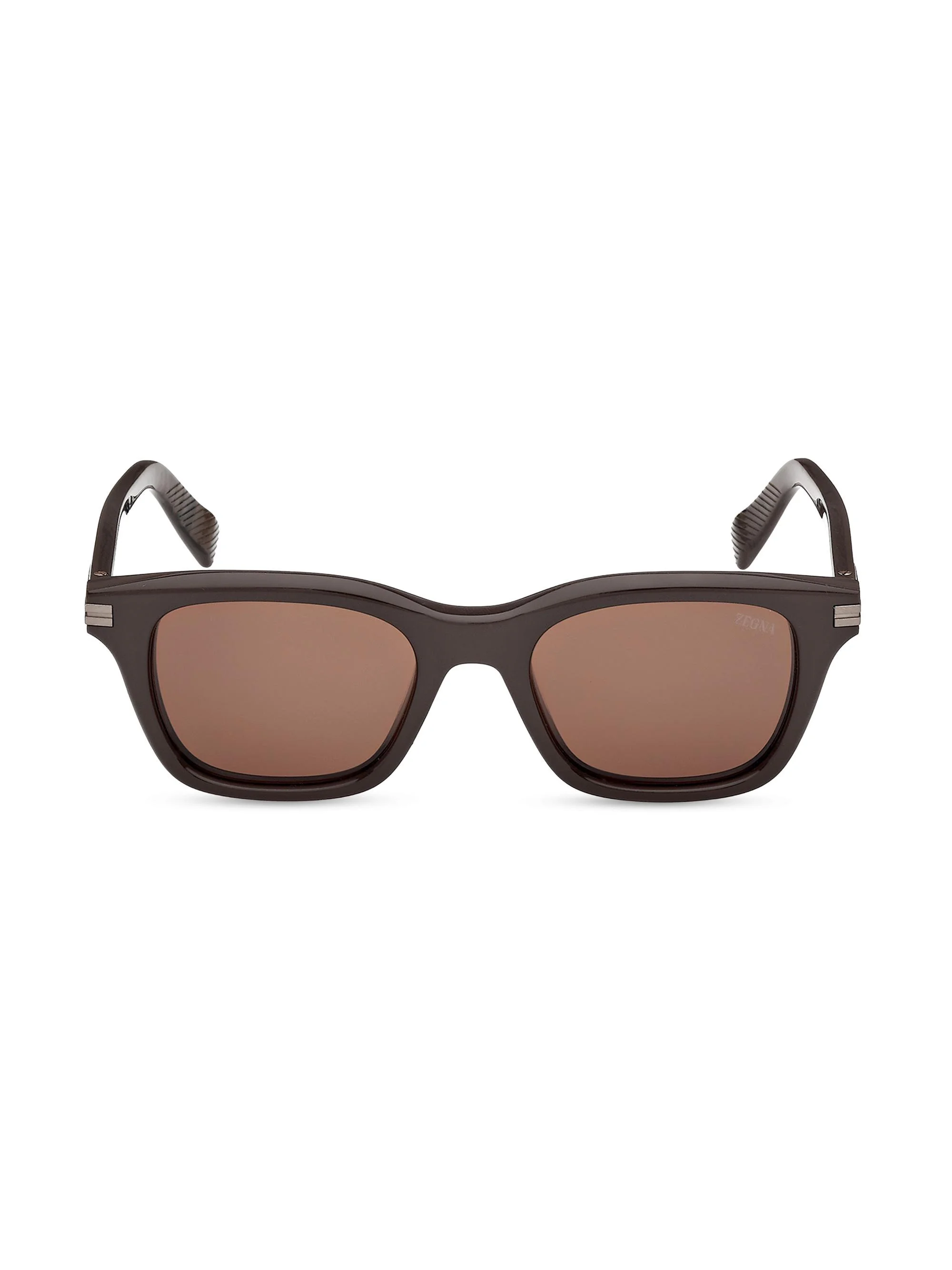 Men's 54MM Square Sunglasses - Brown - 1