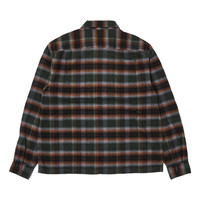 Supreme Supreme Shadow Plaid Flannel Zip Up Shirt 'Green