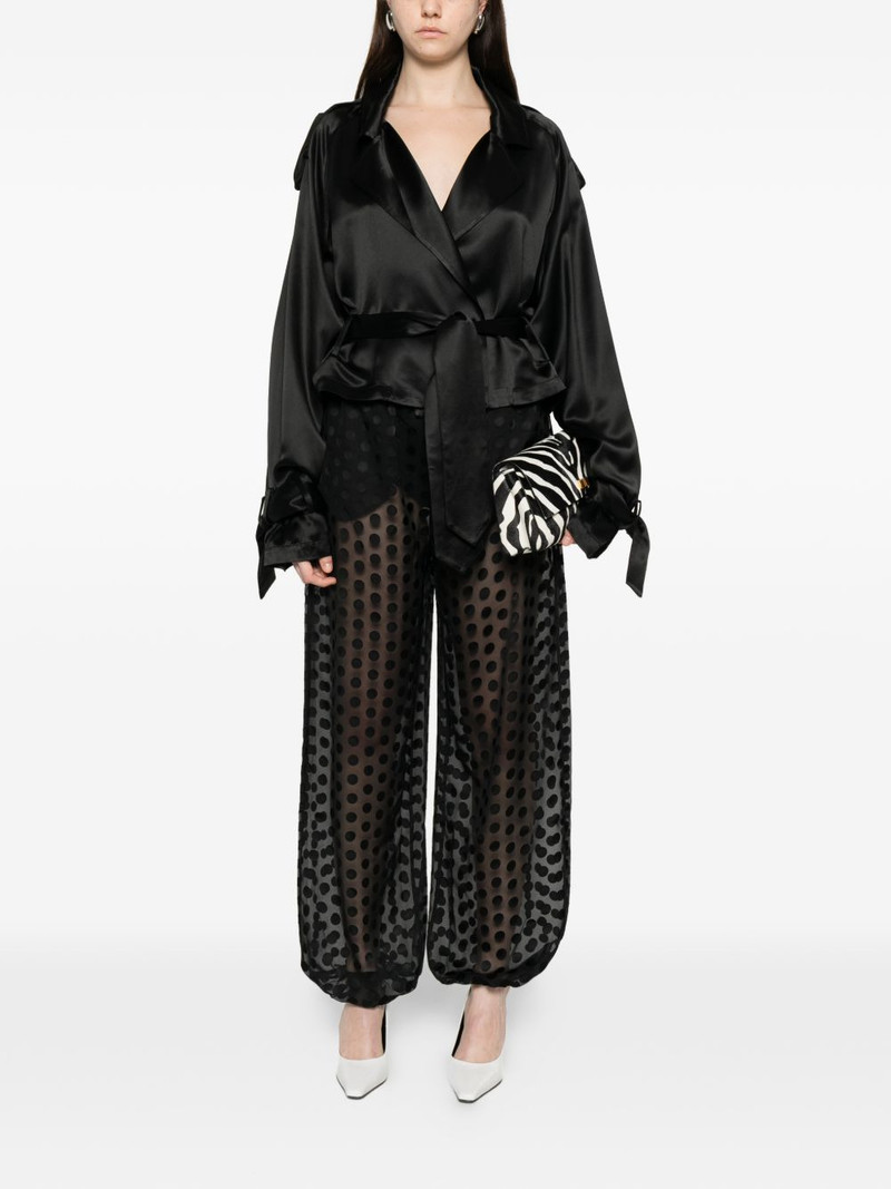 The Frankie Shop Orissa sheer-finish baloon trousers outlook