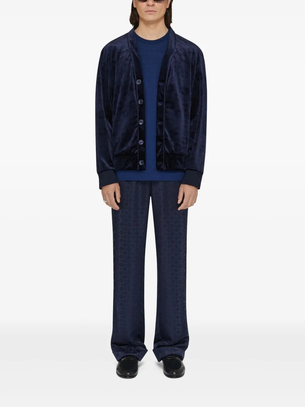 MONOGRAM 72 VELVET CARDIGAN - 2