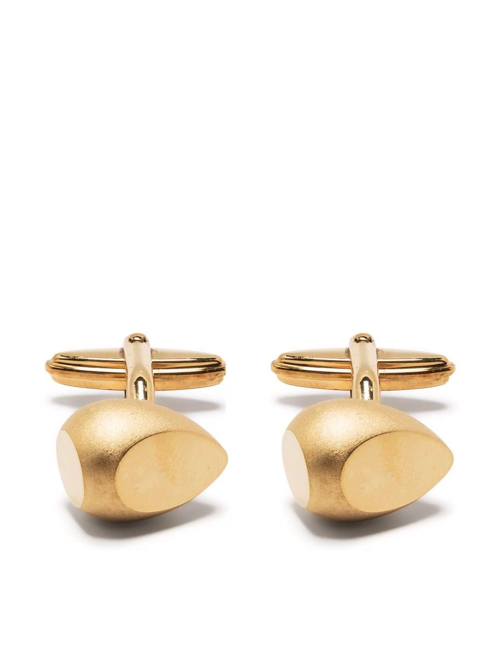 faceted matte cufflinks - 1