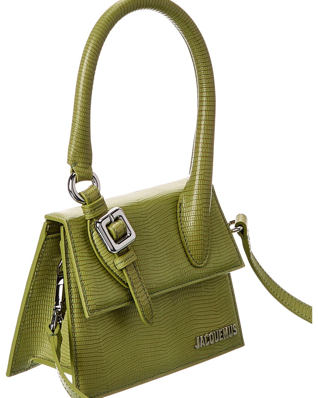 Jacquemus The Chiquito Medium Lizard-Embossed Leather Shoulder Bag - 3