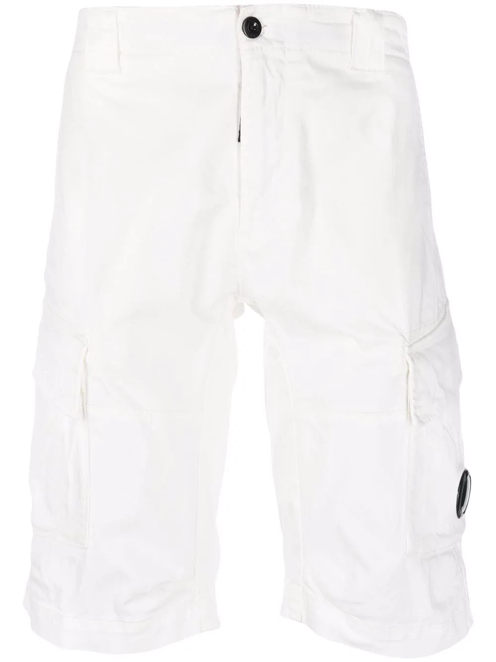 Lens logo patch cargo shorts - 1