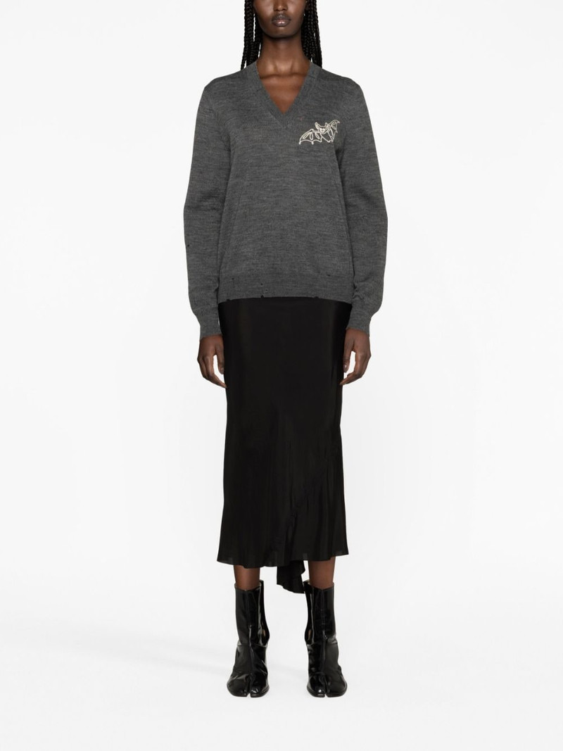 Maison Margiela bat-print wool jumper outlook