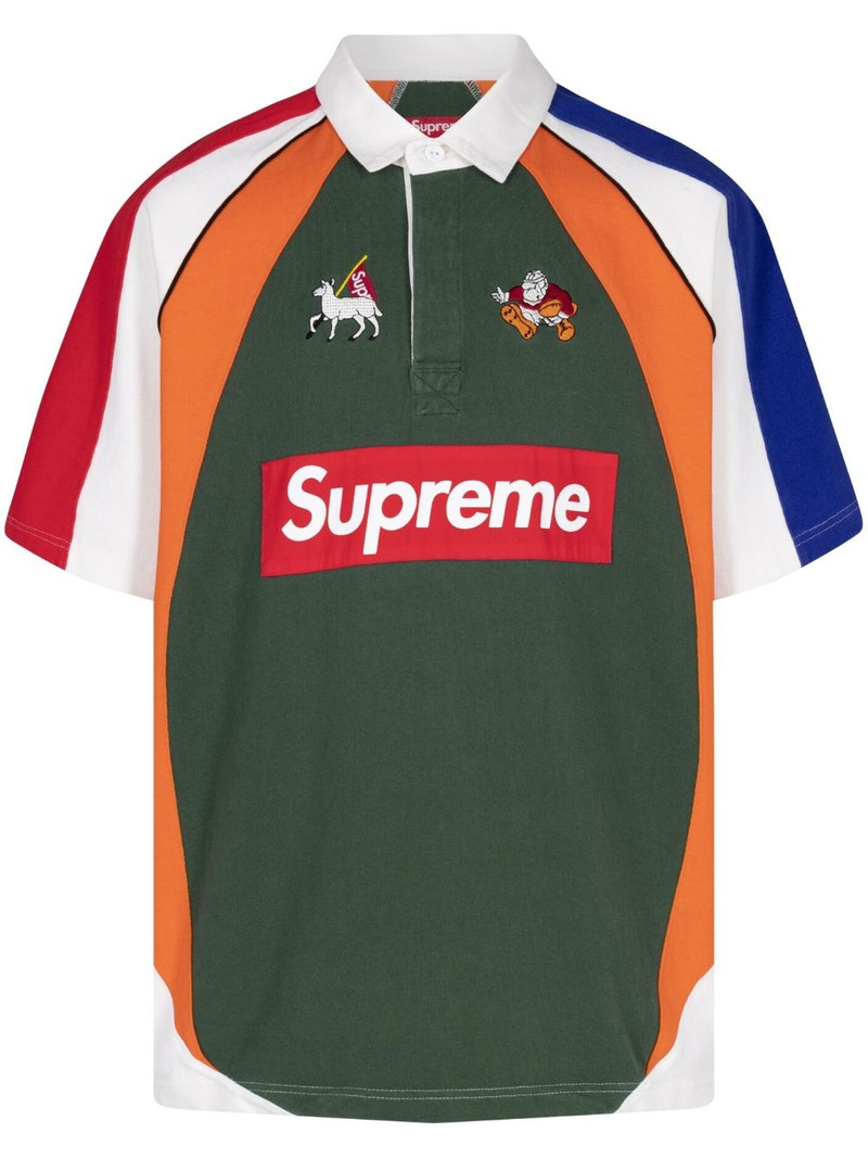 Rugby "Multicolor" embroidered polo shirt - 1