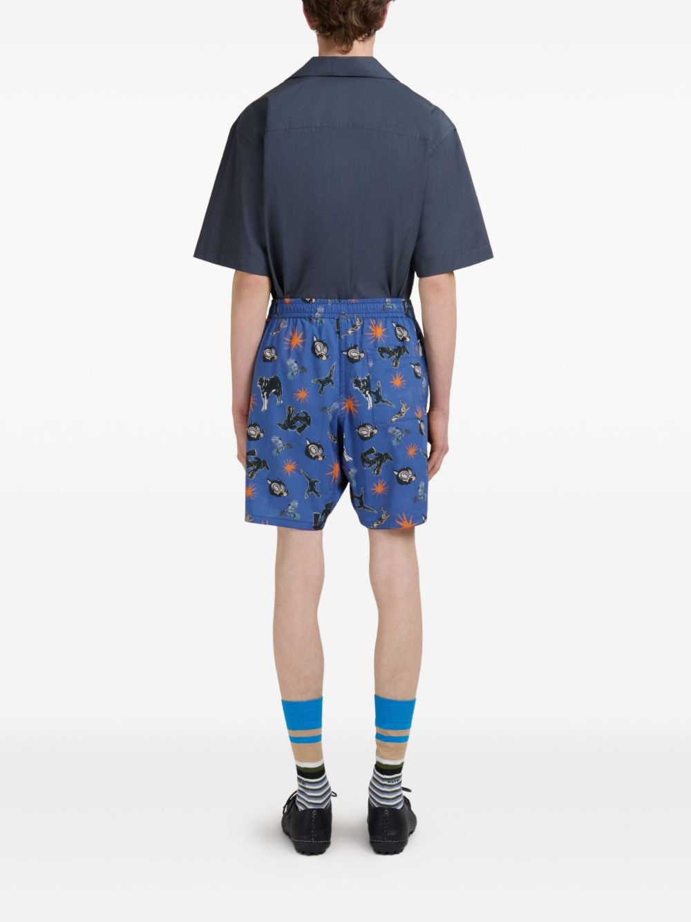 graphic-print shorts - 3