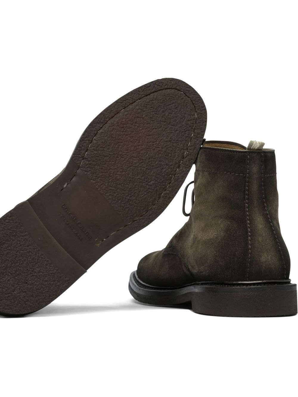 lace-up suede boots - 5