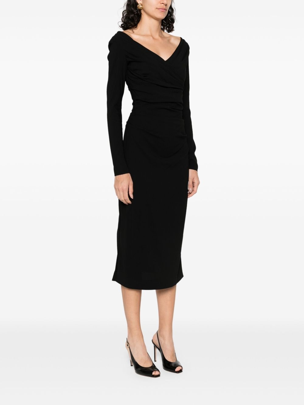 v-neck dress - 3