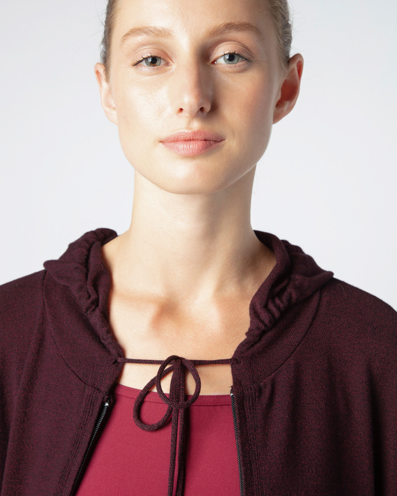 Zipped hooded cardigan 6