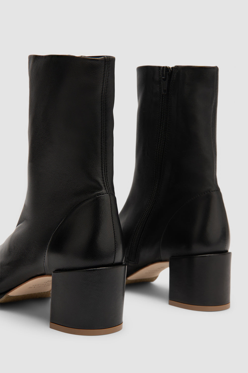 Josiah Black Lamb Nappa Leather Ankle Boot - 4