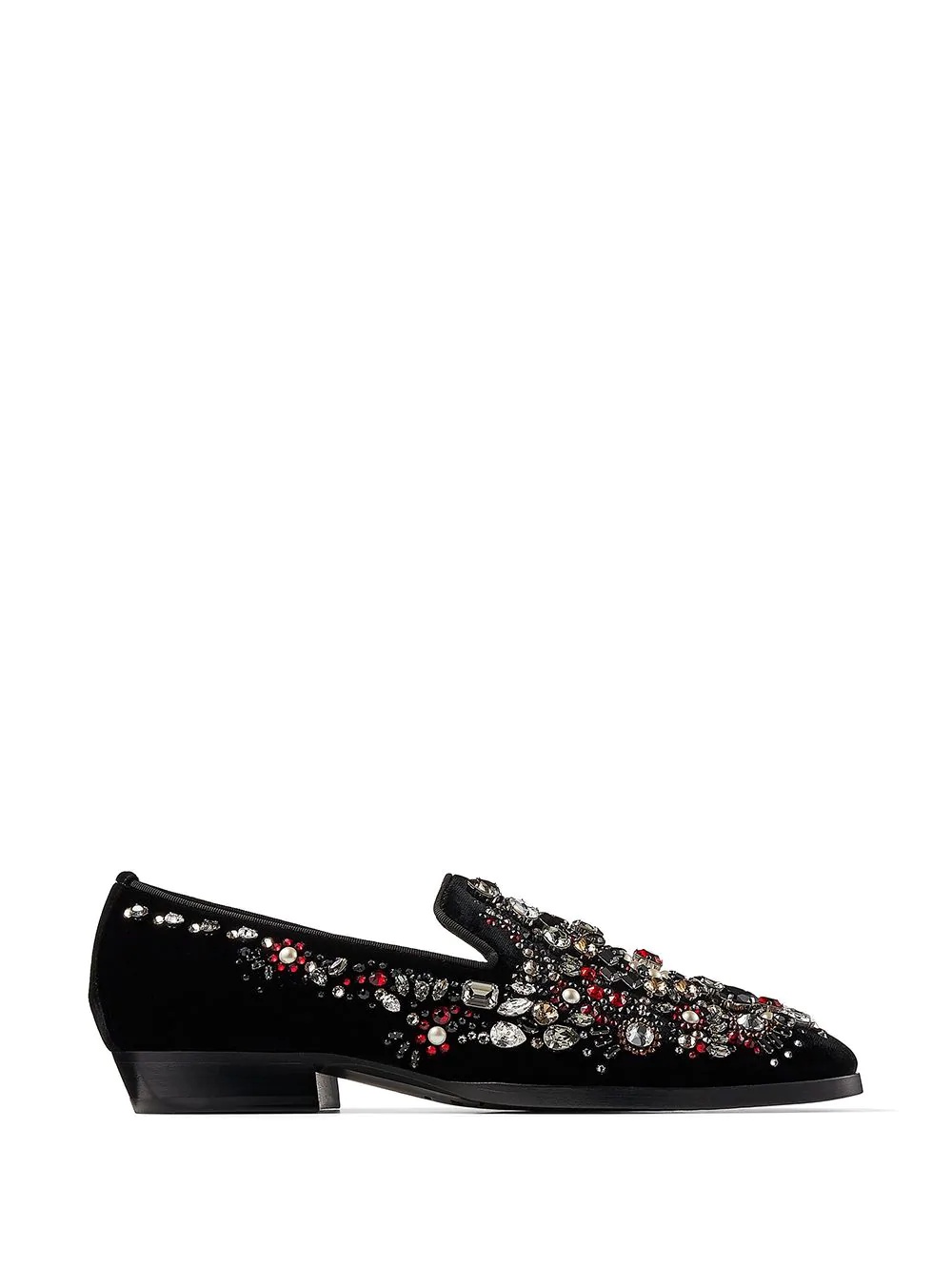 Saul crystal-embellished slip-on shoes - 1