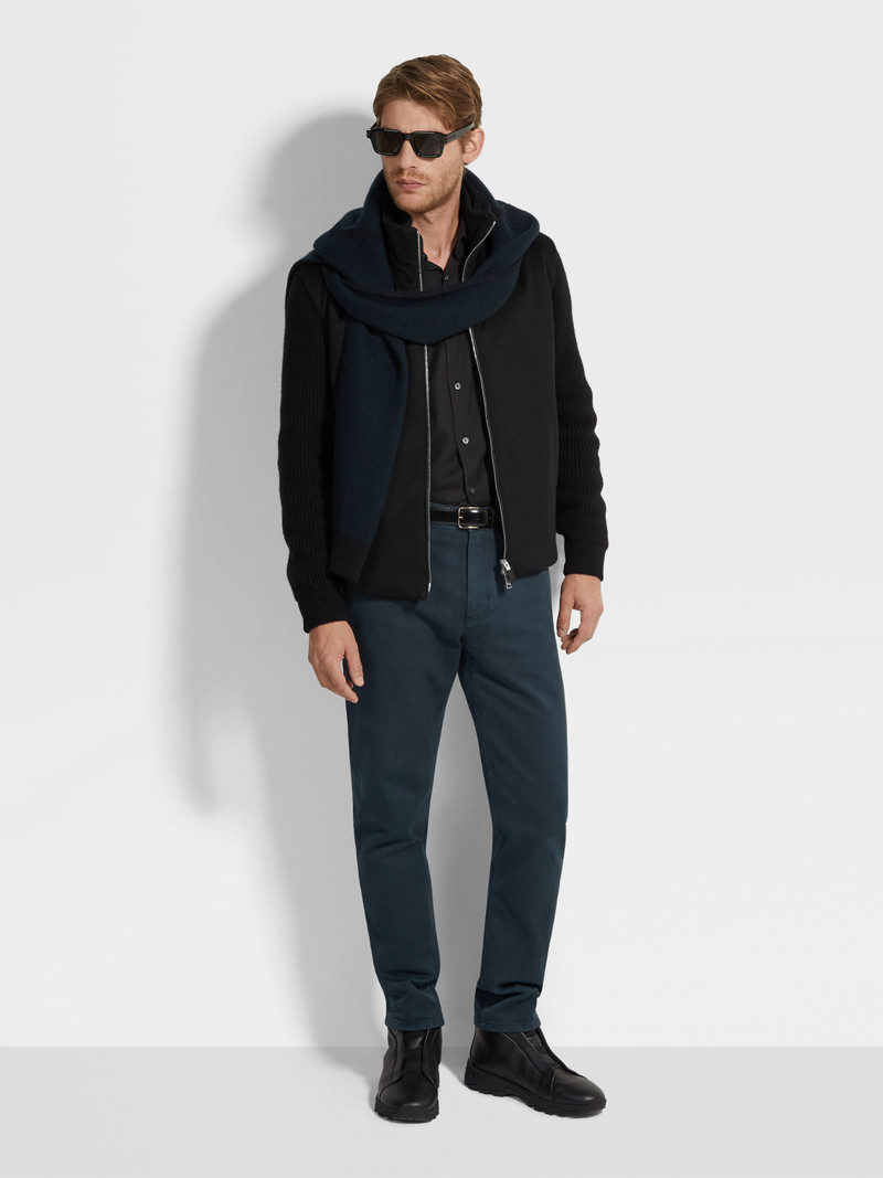 DARK GREEN DÉLAVÉ ROCCIA PANTS 3