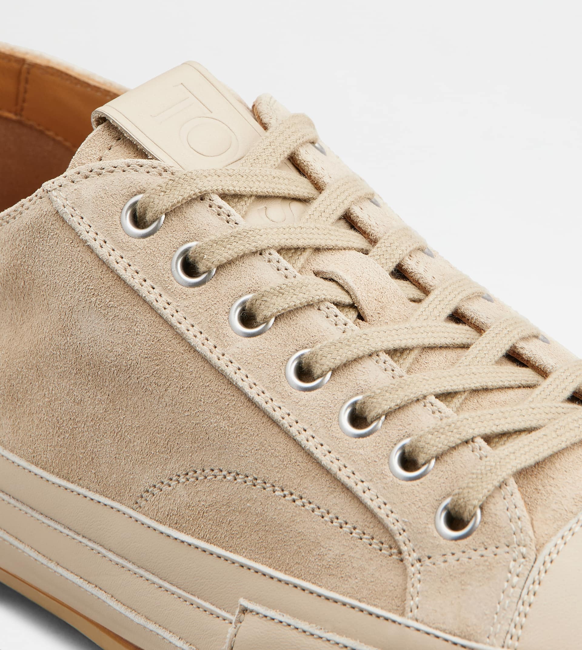 SNEAKERS IN SUEDE - BEIGE - 5