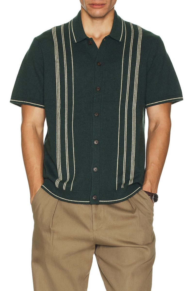 Marine Layer Varsity Sweater Button Down outlook