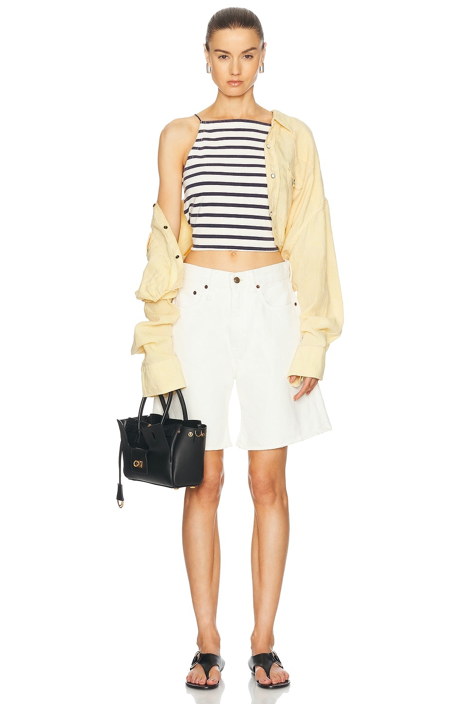Halter Stripe Tee - 4