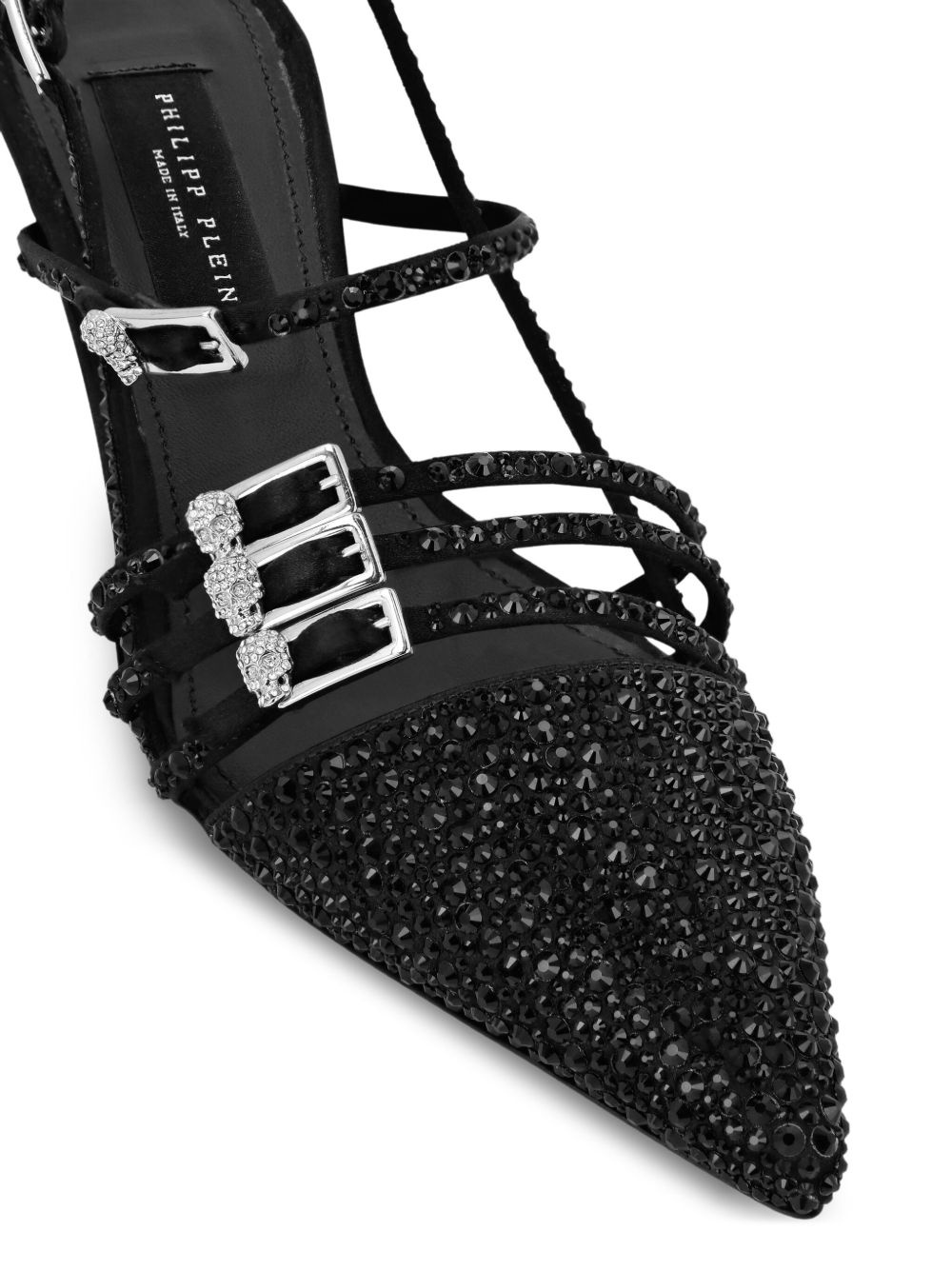 crystal-embellished slingback pumps - 3