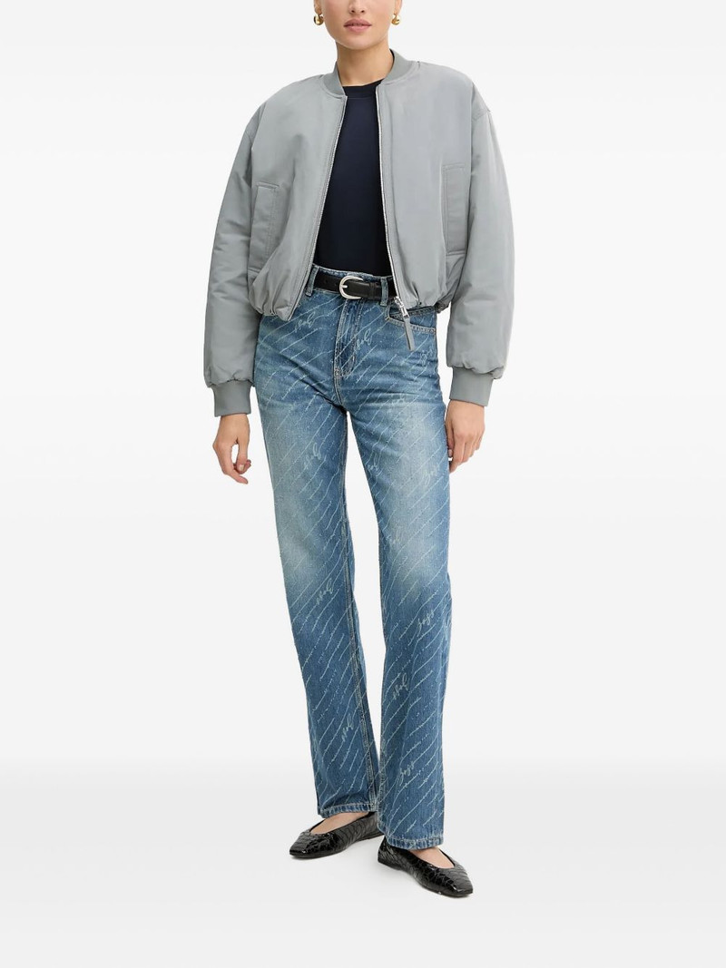 BOSS padded zip-up bomber jacket outlook