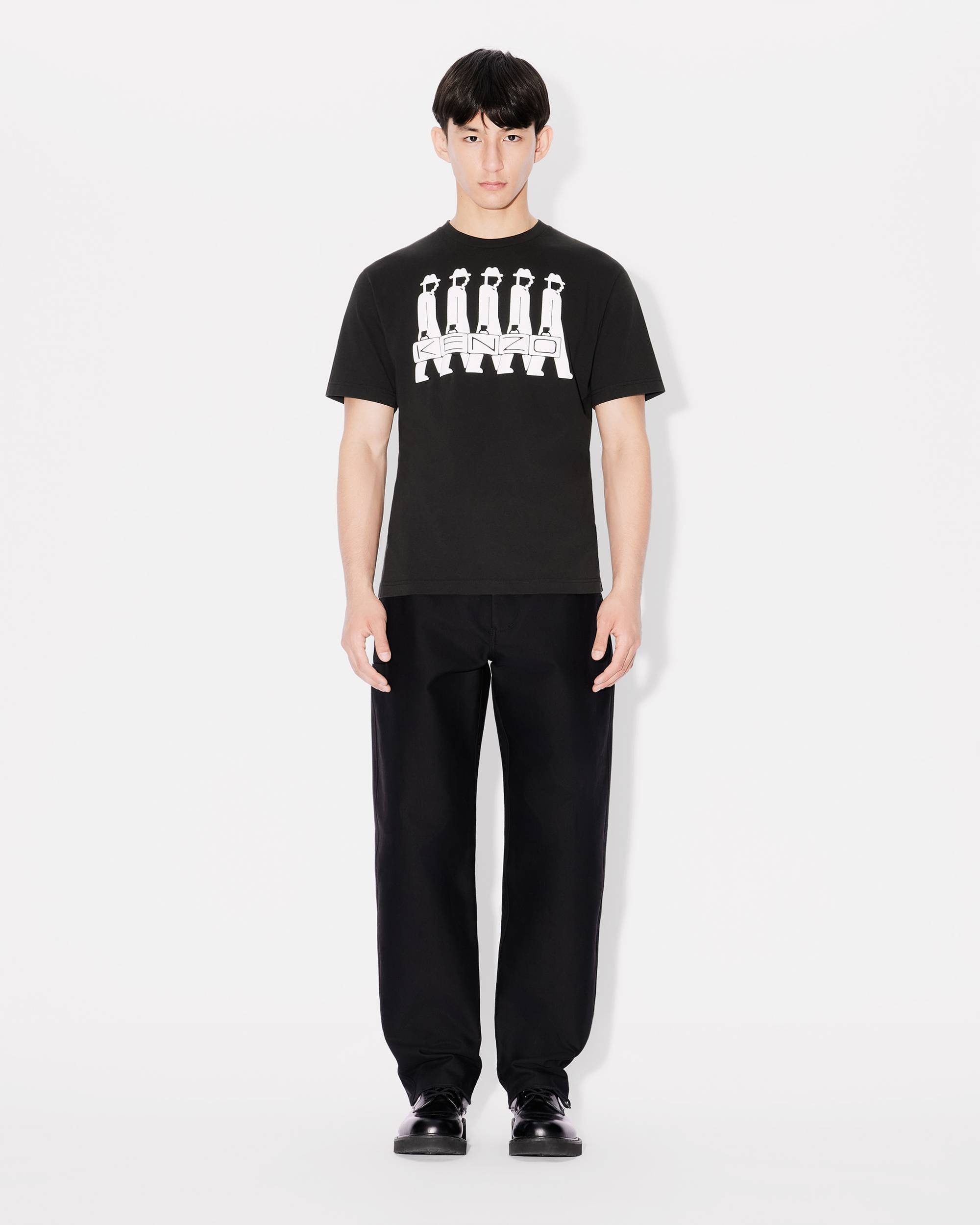 Tapered workwear straight pants - 3