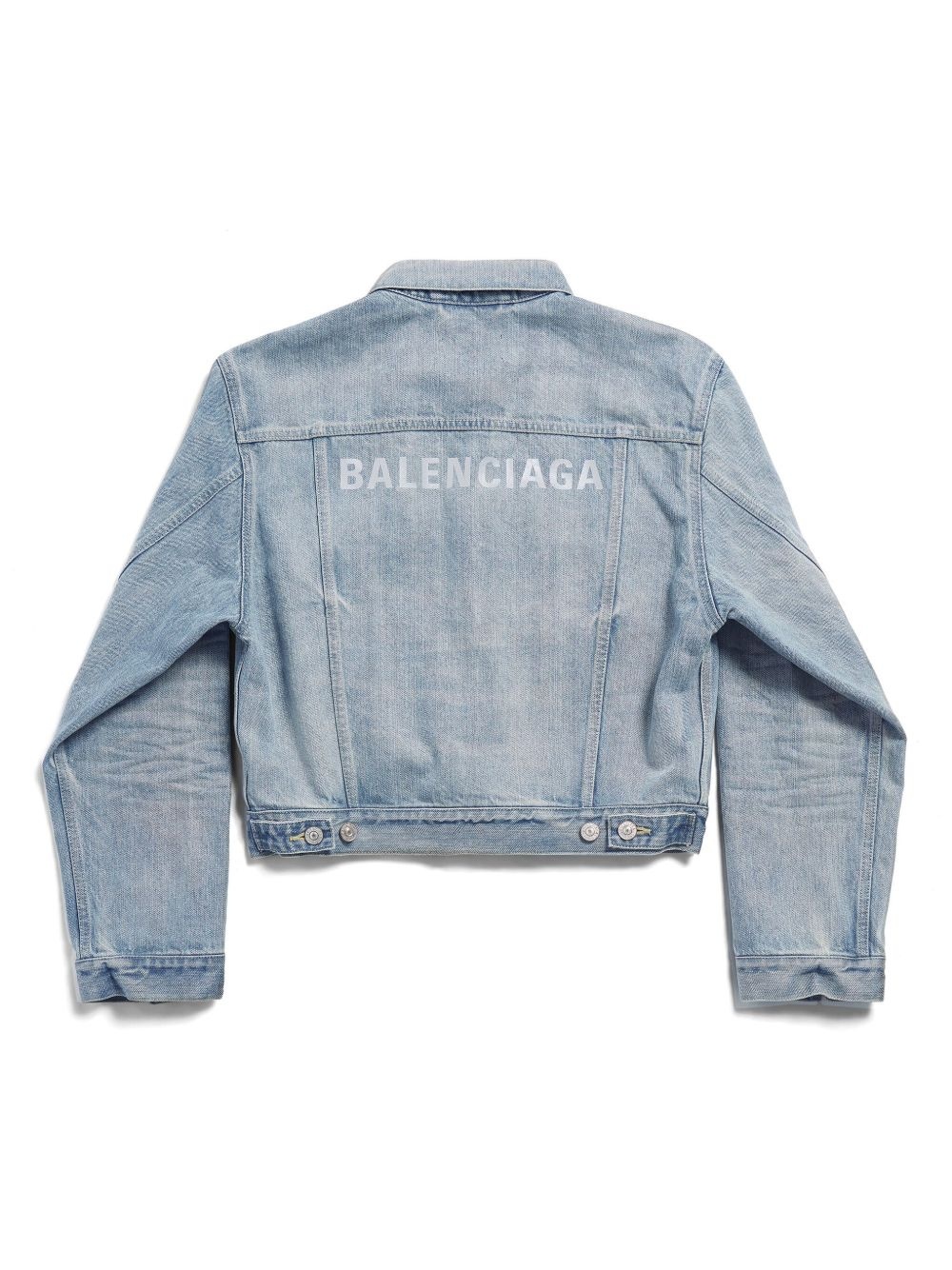 logo-print denim jacket - 5