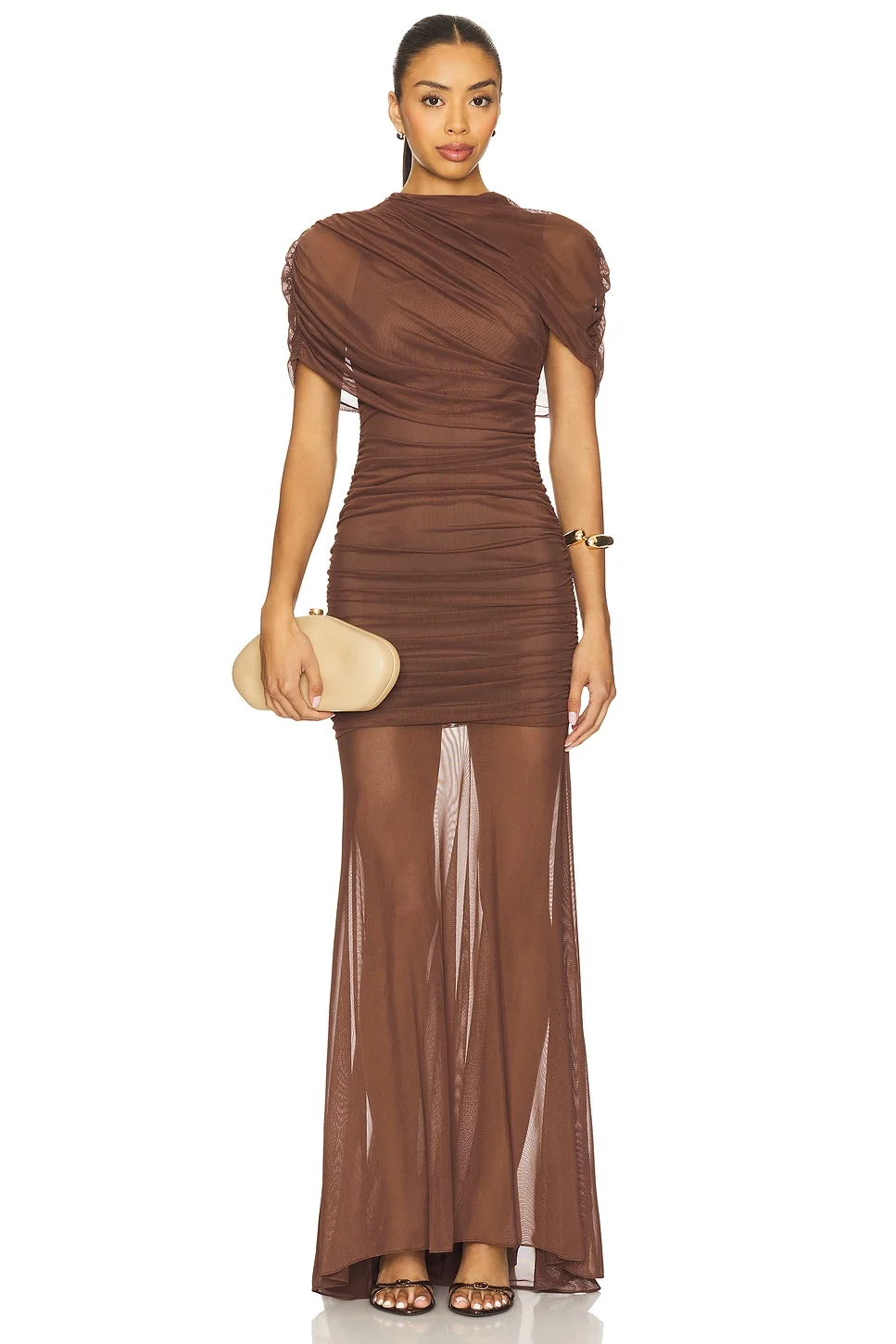 x REVOLVE Evianna Mesh Gown - 1