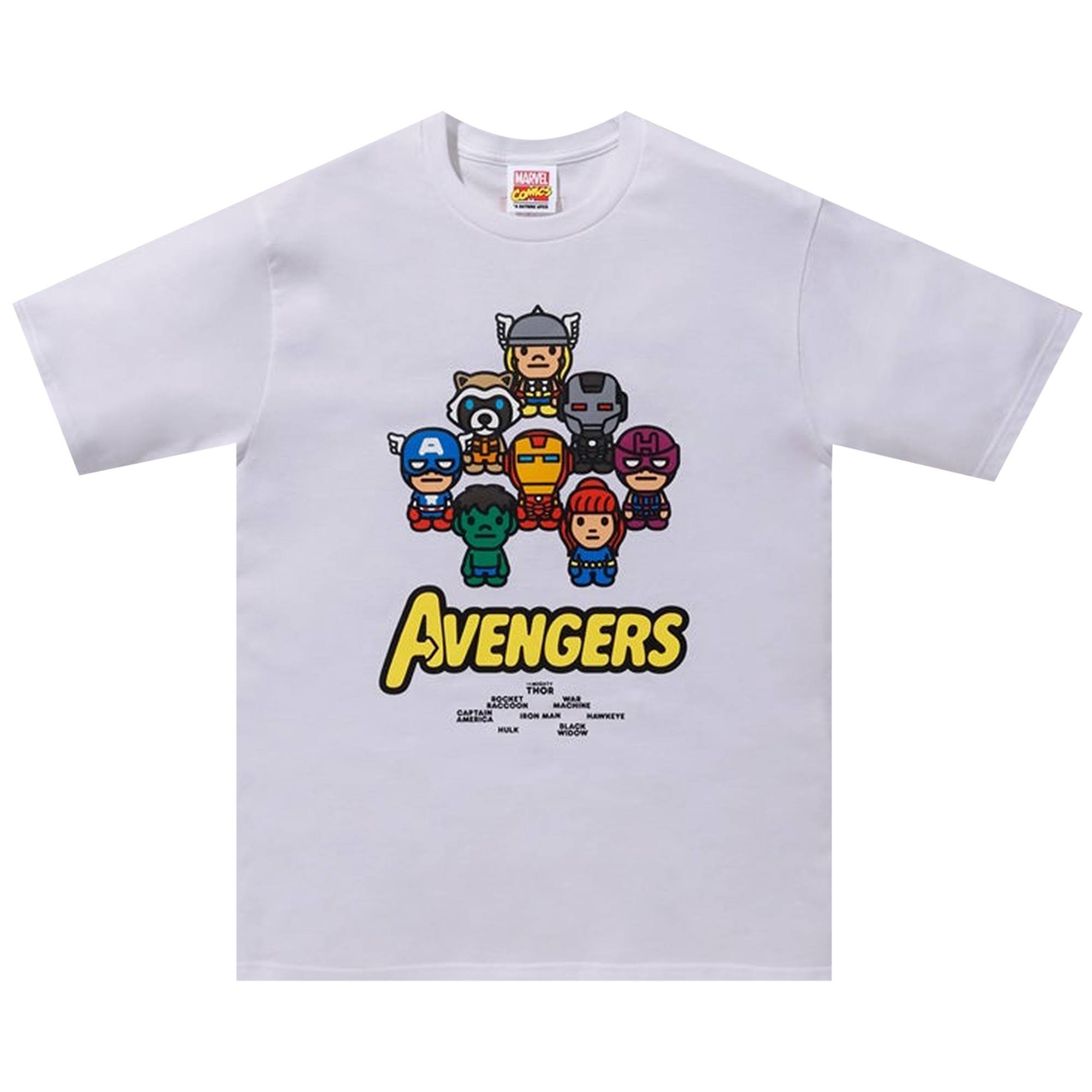 BAPE x Marvel Milo Avengers Tee 'White' - 1