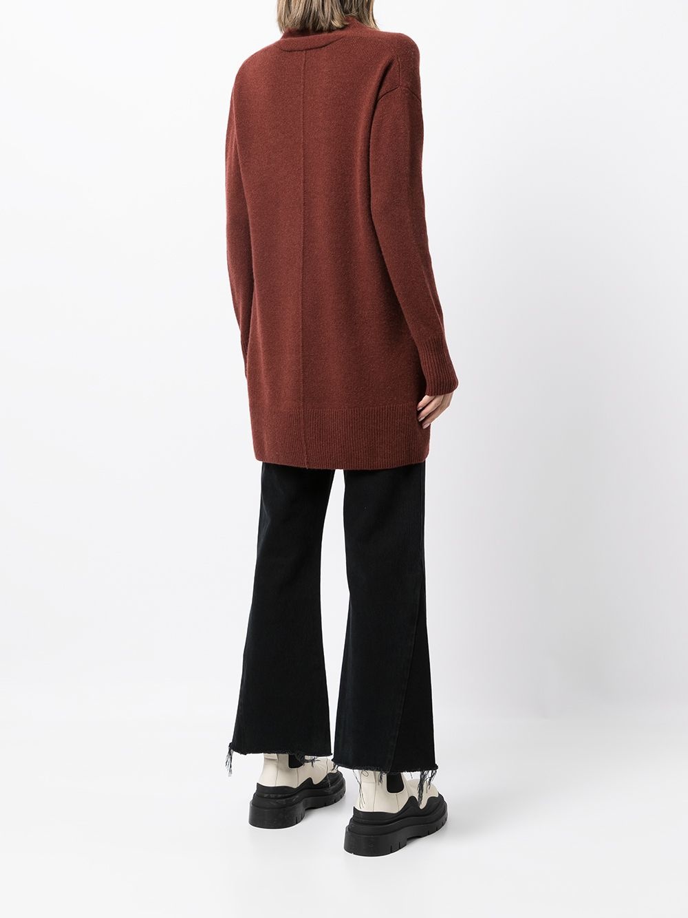 V-neck cashmere-knit top - 4