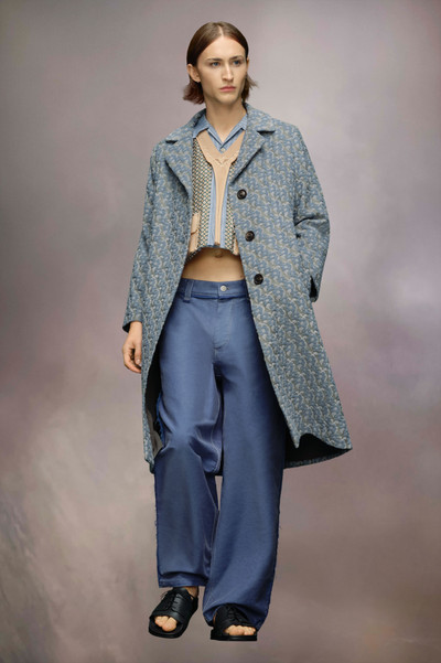 Maison Margiela Knitted jacquard coat outlook