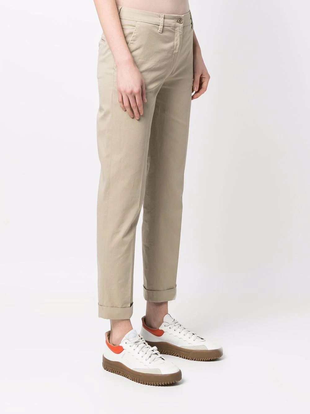 mid-rise straight-leg trousers - 3