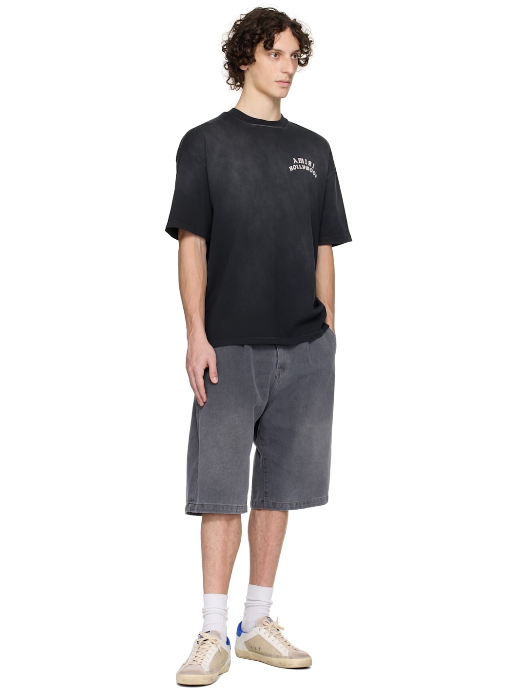 Black 'AMIRI Hollywood' Oversized T-shirt - 4