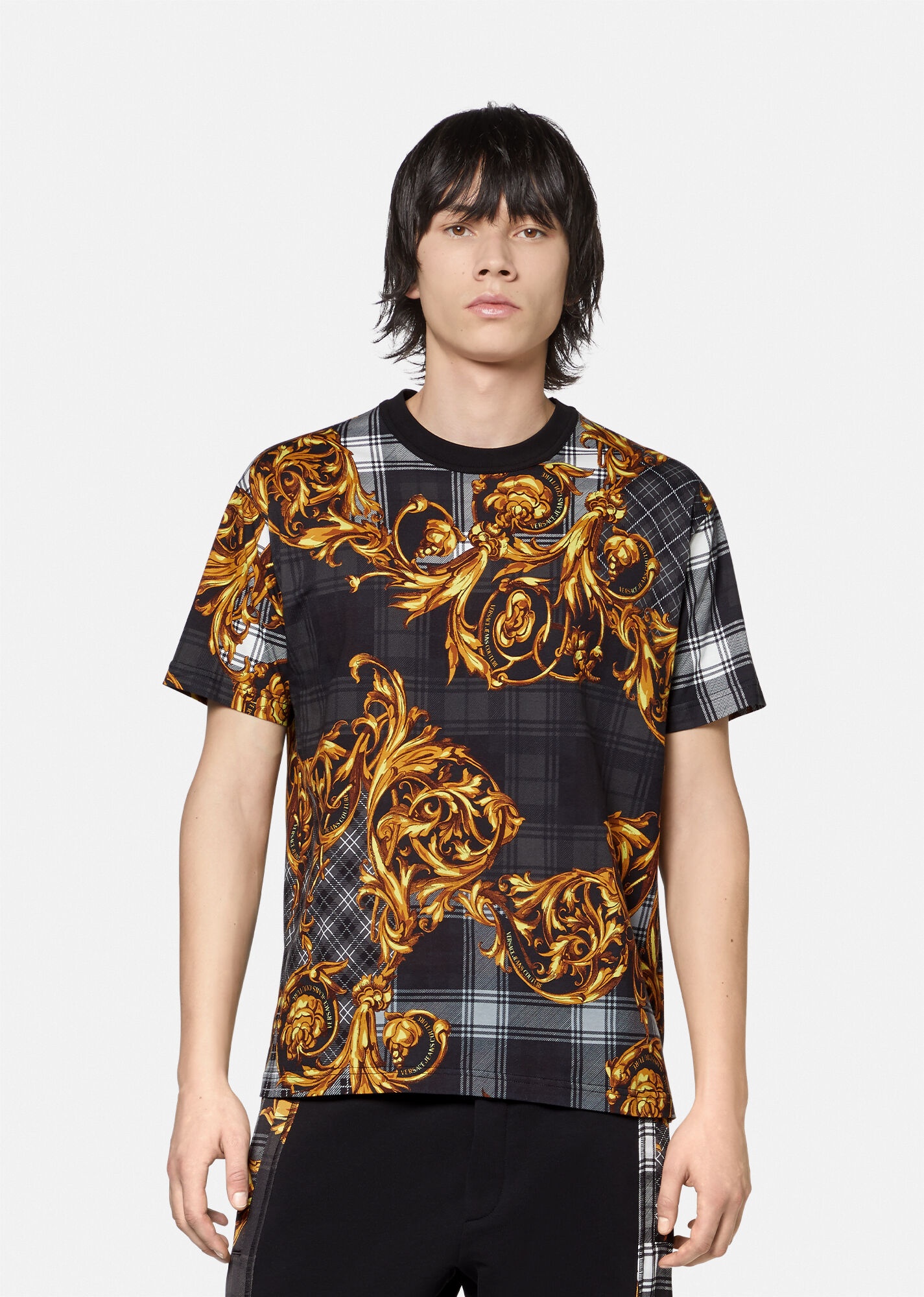 Tartan Baroque Print T-Shirt - 2