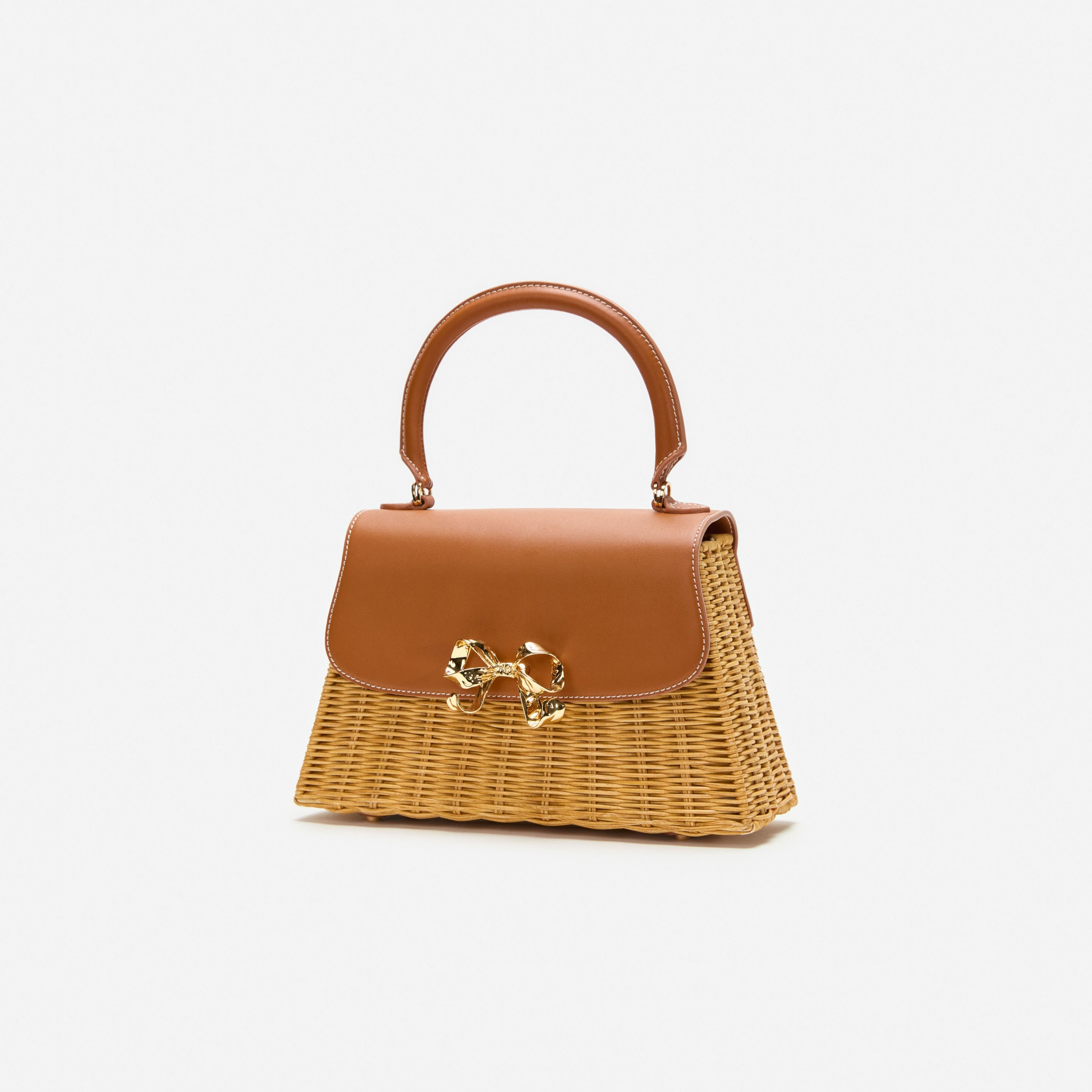 Rattan Mini Bow Bag - 2