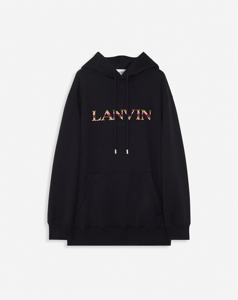 OVERSIZED EMBROIDERED CURB HOODIE - 1