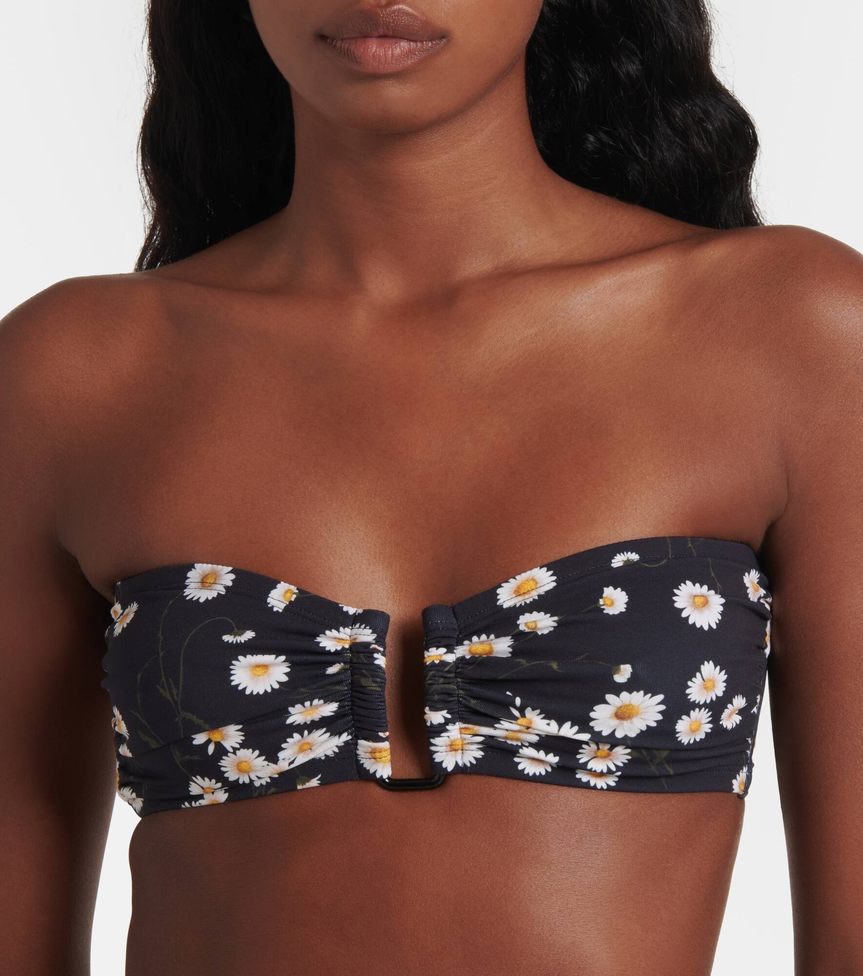 Tendrement floral bandeau bikini top - 4