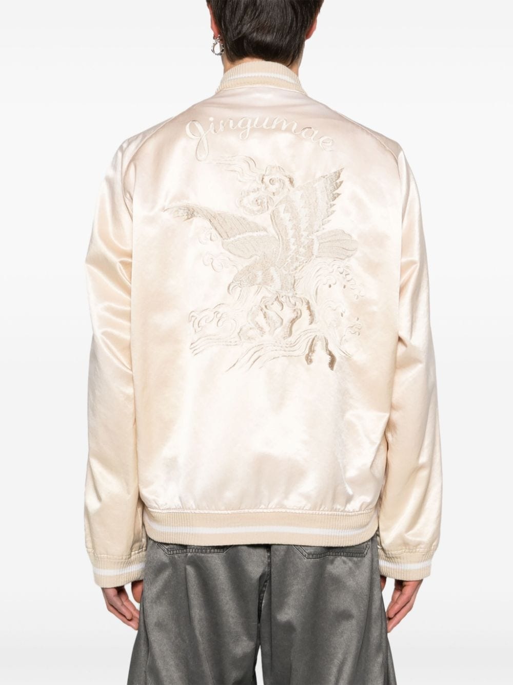 Souvenir satin bomber jacket - 4