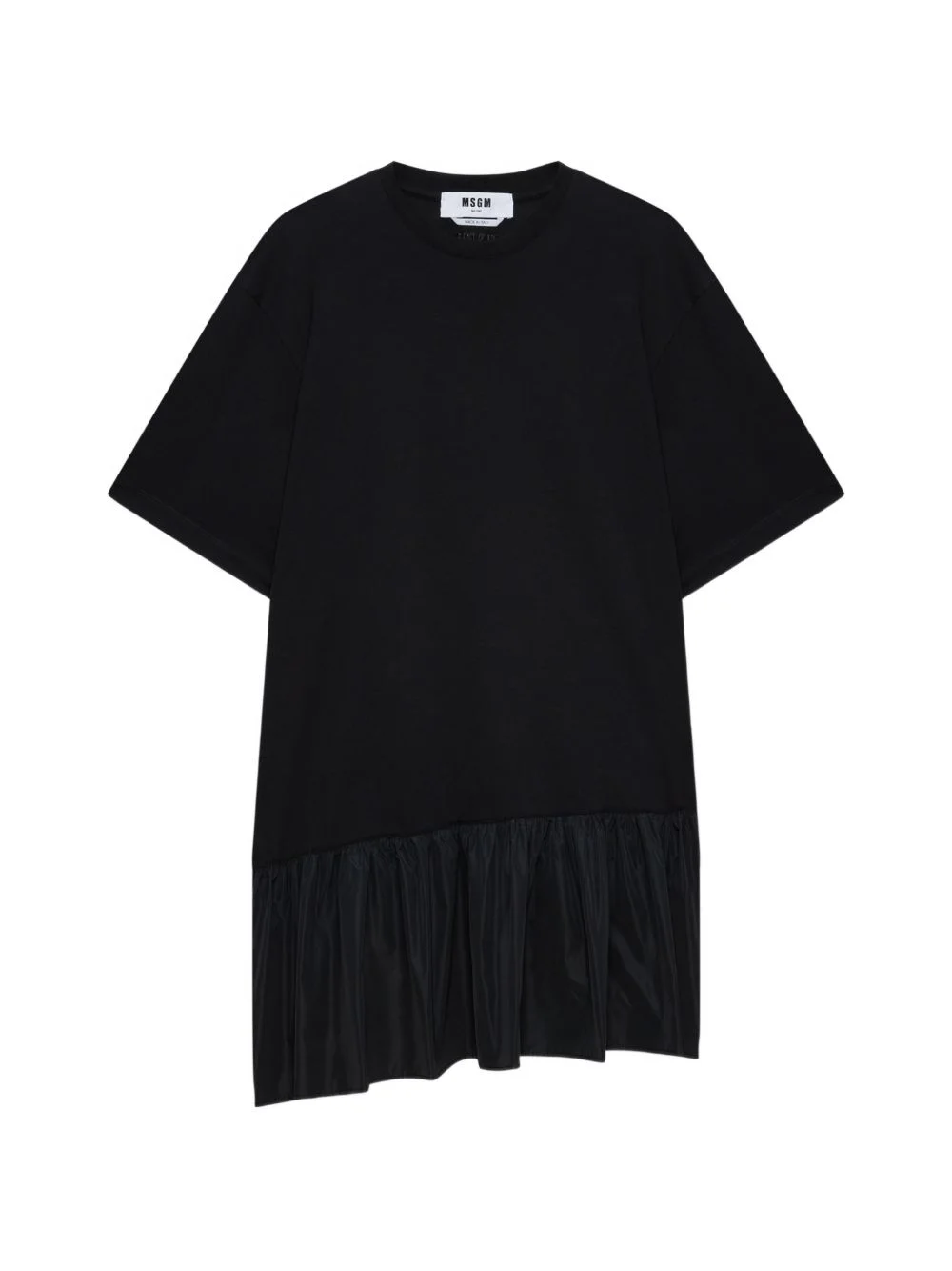 ruffled-hem mini dress - 1