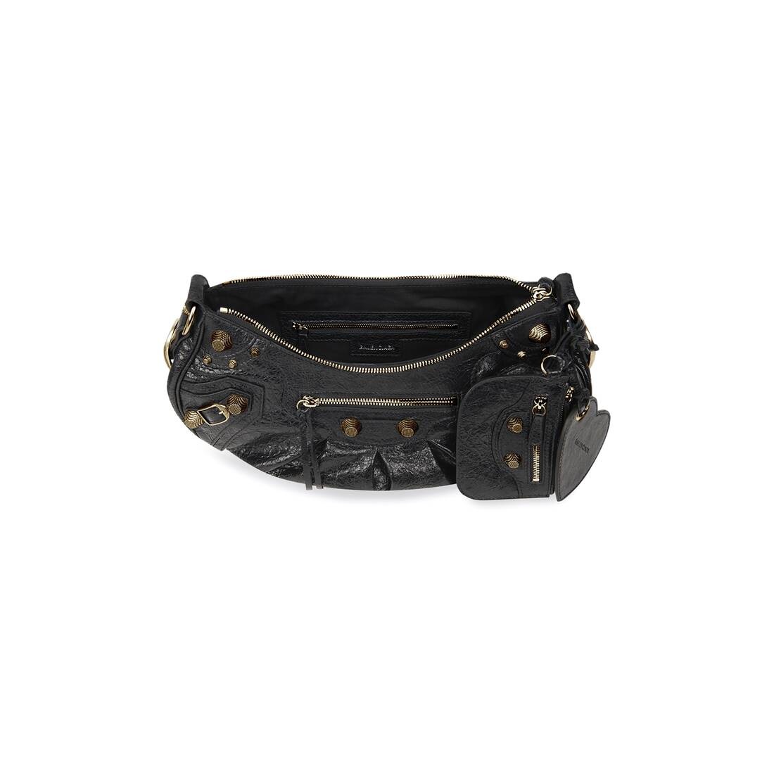Women's Le Cagole Small Shoulder Bag  in Black - 5