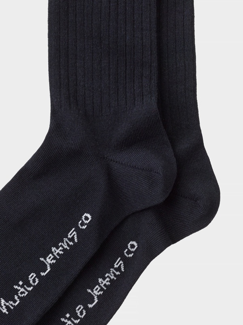 Nudie Jeans Gunnarsson Socks Navy outlook